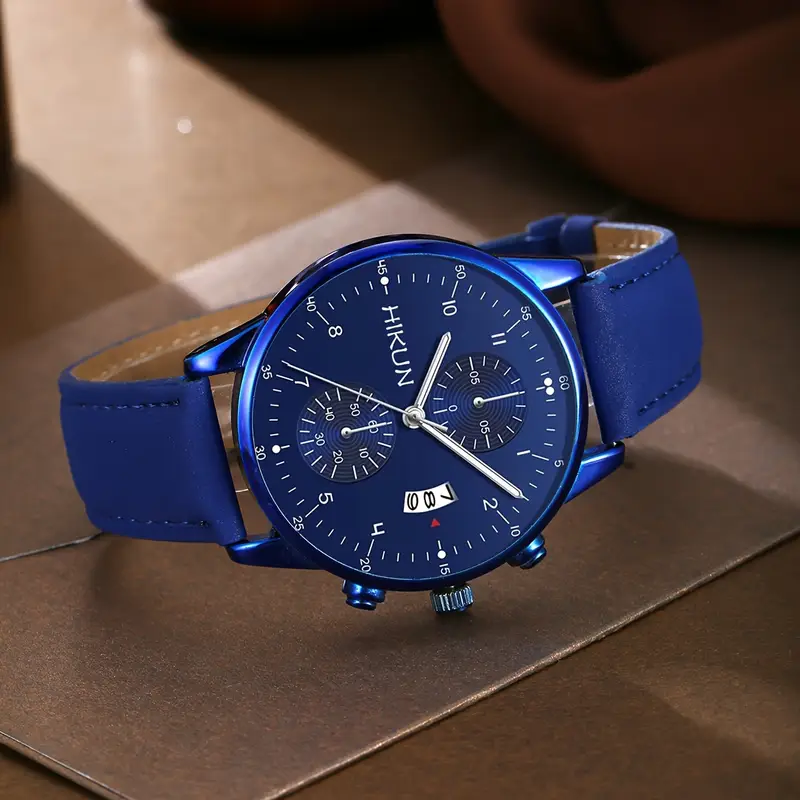 Stylish Olevs Date Watch - Men's Stainless Steel Analog Quartz Wrist Watch with Luminous Dial, Waterproof, Business Casual Style, Perfect for Daily Wear