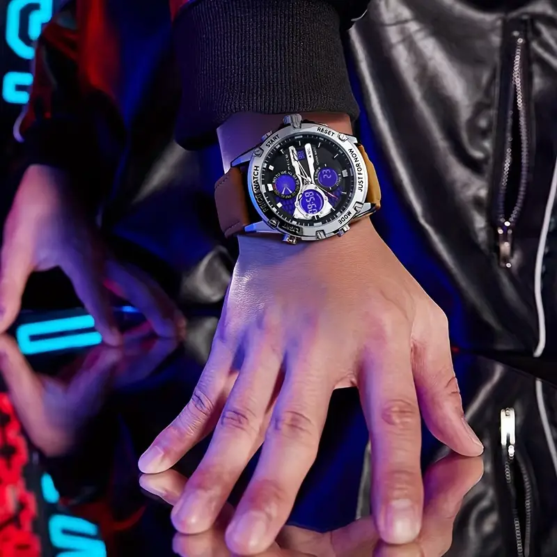 Stylish Olevs Date Watch - Men's Stainless Steel Analog Quartz Wrist Watch with Luminous Dial, Waterproof, Business Casual Style, Perfect for Daily Wear