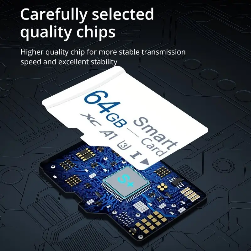 Micro SD Card U3, A2, Class 10-Ideal for Smartphones & Cameras, Includes SD Adapter