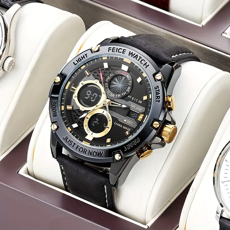 Stylish Olevs Date Watch - Men's Stainless Steel Analog Quartz Wrist Watch with Luminous Dial, Waterproof, Business Casual Style, Perfect for Daily Wear