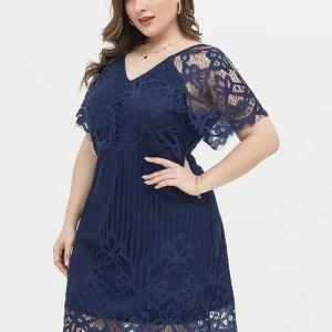 Long Sleeve Fully Lined Women's Fishtail Maxi Dress with Embroidered Mesh Back Zipper for Evening Wedding Party