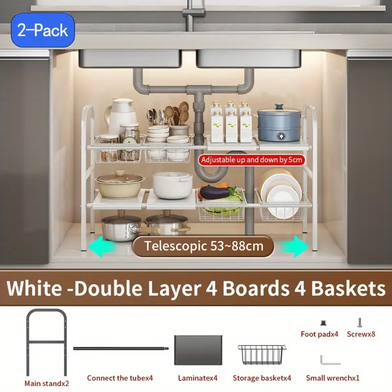 Set Of Airtight Food Storage Containers, Multi-Size Kitchen Essentials Pantry Organizer And Storage, Containers