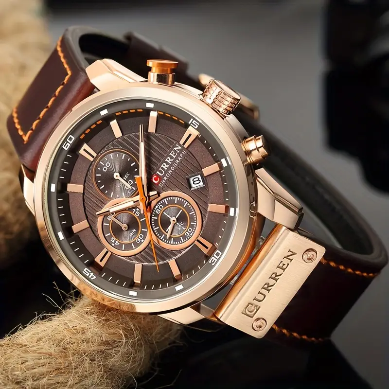 Stylish Olevs Date Watch - Men's Stainless Steel Analog Quartz Wrist Watch with Luminous Dial, Waterproof, Business Casual Style, Perfect for Daily Wear