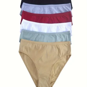 8-piece Set of Full Lace Four Corner Pants, Sexy and Comfortable Lightweight Underwear with Breathable Solid Color Print