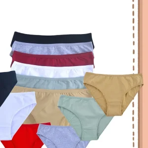 8-piece Set of Full Lace Four Corner Pants, Sexy and Comfortable Lightweight Underwear with Breathable Solid Color Print