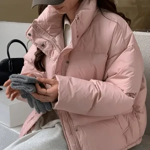 Name: Elegant Mid-Length Hooded Coat with Plush Fur Trim, Versatile Trendy Colors for Women