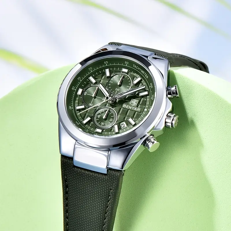 Stylish Olevs Date Watch - Men's Stainless Steel Analog Quartz Wrist Watch with Luminous Dial, Waterproof, Business Casual Style, Perfect for Daily Wear