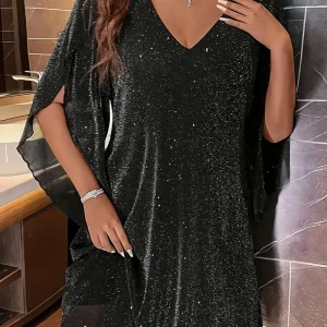 Long Sleeve Fully Lined Women's Fishtail Maxi Dress with Embroidered Mesh Back Zipper for Evening Wedding Party