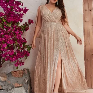 Long Sleeve Fully Lined Women's Fishtail Maxi Dress with Embroidered Mesh Back Zipper for Evening Wedding Party