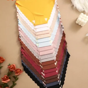 8-piece Set of Full Lace Four Corner Pants, Sexy and Comfortable Lightweight Underwear with Breathable Solid Color Print