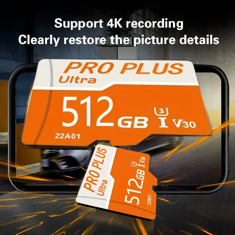 Micro SD Card U3, A2, Class 10-Ideal for Smartphones & Cameras, Includes SD Adapter