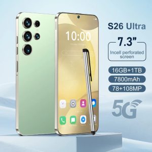 8+256GB Dual SIM Android SmartPhone '' Full HD Display, Built-In Pen, Unlocked For Worldwide Use - High-Performance 13+48MP Camera