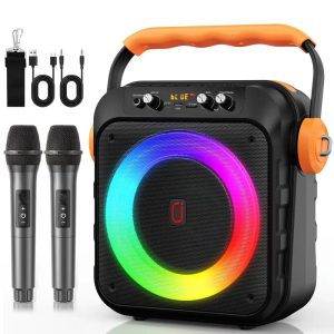 Wireless Speaker with Microphone, Large Speaker, Portable Speaker, Subwoofer, Outdoor Wireless Speaker,