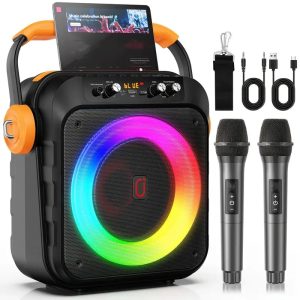 Wireless Speaker with Microphone, Large Speaker, Portable Speaker, Subwoofer, Outdoor Wireless Speaker