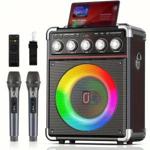 Wireless Speaker with Microphone, Large Speaker, Portable Speaker, Subwoofer, Outdoor Wireless Speaker