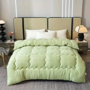 Ultra-Soft Quilted Blanket] 1pc Ultra-Soft Quilted Blanket | Lightweight & Portable, Machine Washable, Contemporary Style