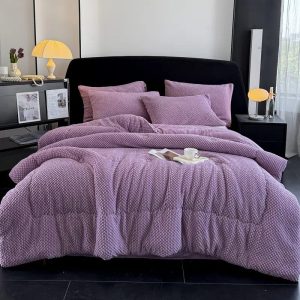 Ultra-Soft Quilted Blanket] 1pc Ultra-Soft Quilted Blanket | Lightweight & Portable, Machine Washable, Contemporary Style