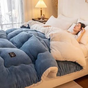 Ultra-Soft Quilted Blanket] 1pc Ultra-Soft Quilted Blanket | Lightweight & Portable, Machine Washable, Contemporary Style