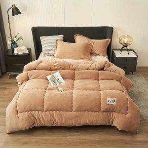 Ultra-Soft Quilted Blanket] 1pc Ultra-Soft Quilted Blanket | Lightweight & Portable, Machine Washable, Contemporary Style