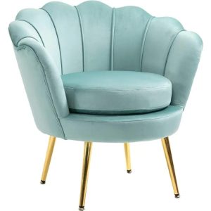 warehouseContemporary Velvet Accent Chair, Upholstered Single Sofa for Living Room