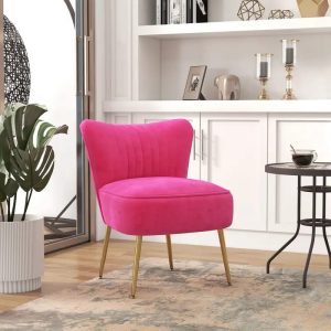 warehouseContemporary Velvet Accent Chair, Upholstered Single Sofa for Living Room