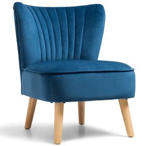 warehouseContemporary Velvet Accent Chair, Upholstered Single Sofa for Living Room