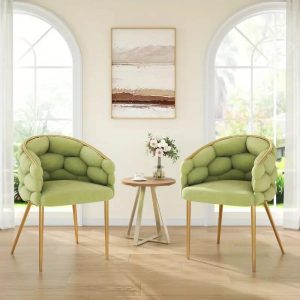 warehouseContemporary Velvet Accent Chair, Upholstered Single Sofa for Living Room