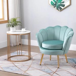 warehouseContemporary Velvet Accent Chair, Upholstered Single Sofa for Living Room