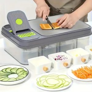Multifunctional Vegetable Shredder, Manual Food Grater, Onion Chopper