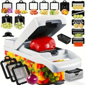 Multifunctional Vegetable Shredder, Manual Food Grater, Onion Chopper
