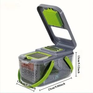 Multifunctional Vegetable Shredder, Manual Food Grater, Onion Chopper