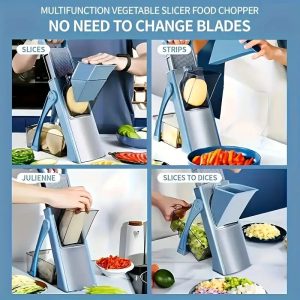 Multifunctional Vegetable Shredder, Manual Food Grater, Onion Chopper