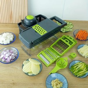 Multifunctional Vegetable Shredder, Manual Food Grater, Onion Chopper