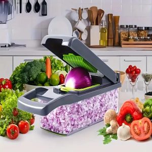 Multifunctional Vegetable Shredder, Manual Food Grater, Onion Chopper