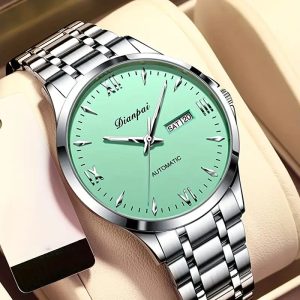 2025 New Elegant Men's Dual Calendar Multifunctional Luminous Steel Strap