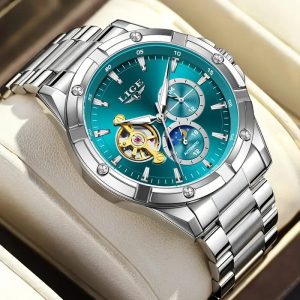 2025 New Elegant Men's Dual Calendar Multifunctional Luminous Steel Strap