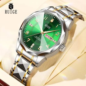 2025 New Elegant Men's Dual Calendar Multifunctional Luminous Steel Strap