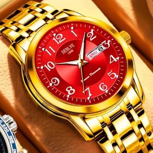 2025 New Elegant Men's Dual Calendar Multifunctional Luminous Steel Strap