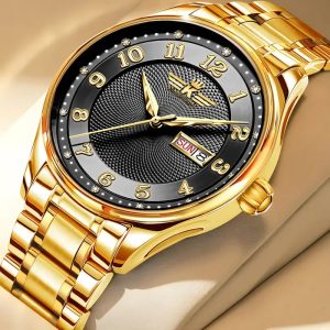 2025 New Elegant Men's Dual Calendar Multifunctional Luminous Steel Strap