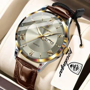 2025 New Elegant Men's Dual Calendar Multifunctional Luminous Steel Strap