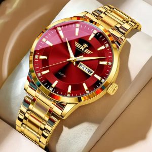 2025 New Elegant Men's Dual Calendar Multifunctional Luminous Steel Strap