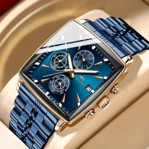 2025 New Elegant Men's Dual Calendar Multifunctional Luminous Steel Strap