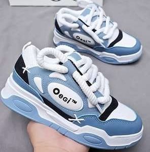 Men'S 2025 Spring High-Top Sneakers - White & Red Casual Fashion Sneakers with Lace-Up Closure, All-Season Outdoor Running Shoes