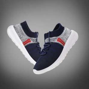 Men'S 2025 Spring High-Top Sneakers - White & Red Casual Fashion Sneakers with Lace-Up Closure, All-Season Outdoor Running Shoes