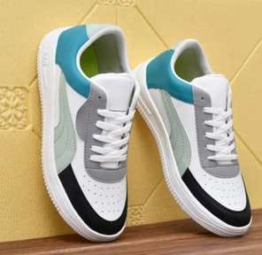 Men'S 2025 Spring High-Top Sneakers - White & Red Casual Fashion Sneakers with Lace-Up Closure, All-Season Outdoor Running Shoes