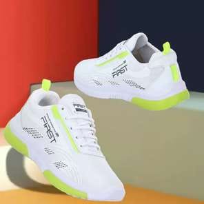 Men'S 2025 Spring High-Top Sneakers - White & Red Casual Fashion Sneakers with Lace-Up Closure, All-Season Outdoor Running Shoes