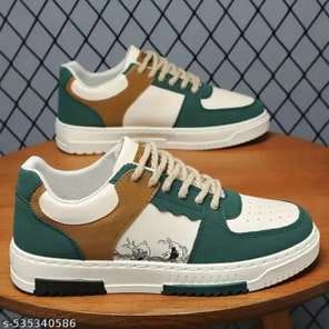 Men'S 2025 Spring High-Top Sneakers - White & Red Casual Fashion Sneakers with Lace-Up Closure, All-Season Outdoor Running Shoes