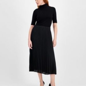 Chiffon Pull-On Pleated Skirt
