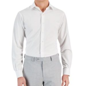 Men's 4-Way Stretch Dress Shirt, Regular & Slim Fit