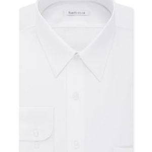 Men's Big & Tall Classic/Regular Fit Wrinkle Free Poplin Solid Dress Shirt